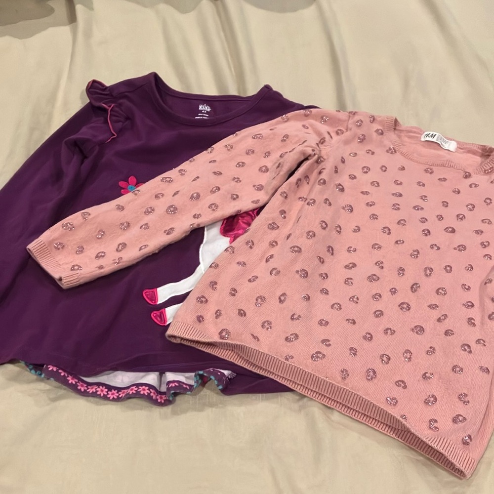 Kids Pink and Purple Tops